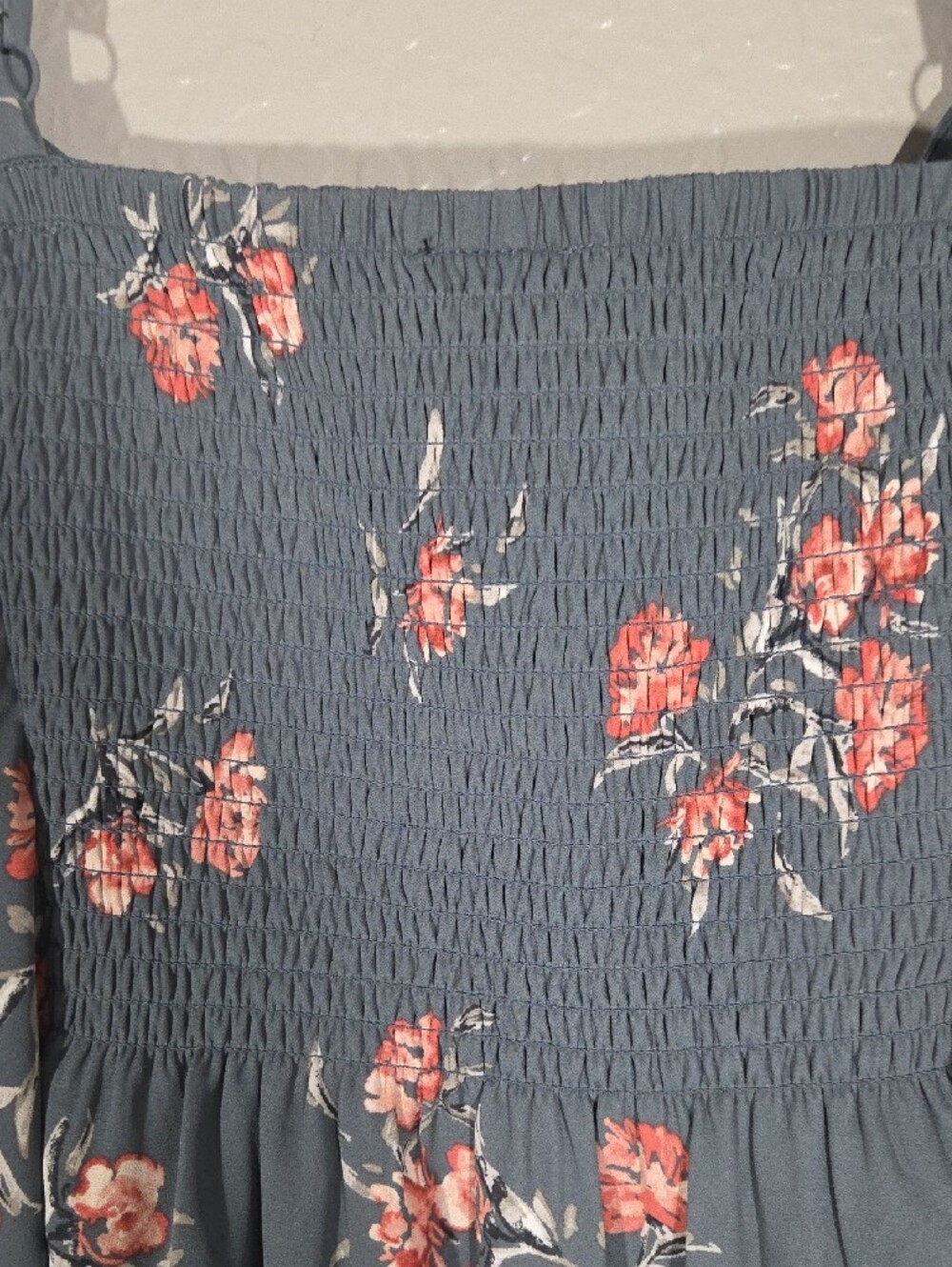 torrid gray & pink floral button-front camisole - Picture 4 of 7
